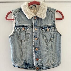 H&M Sherpa Denim Vest
